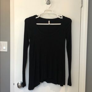 Free People January Tee Black